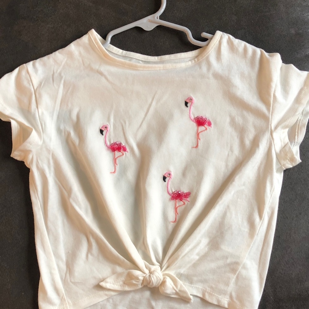 H&M Cream Flamingo Kids T-Shirt